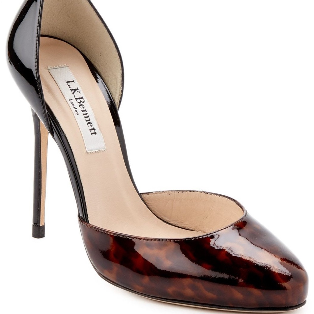 LK Bennett patent heels. Tortoise size 42